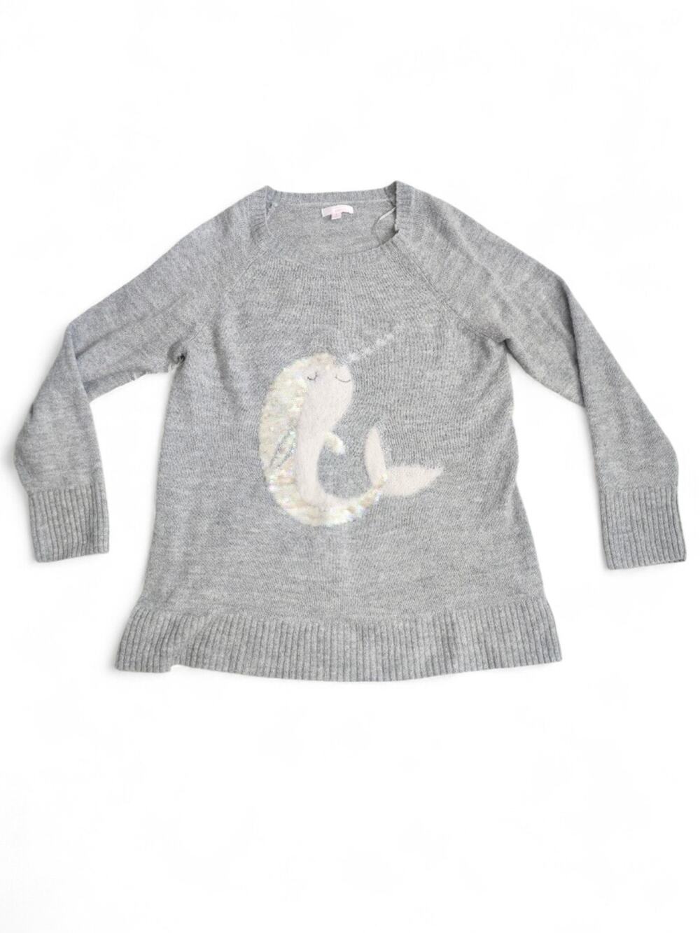Lauren Conrad Gray Crewneck Mermaidcore Sweater